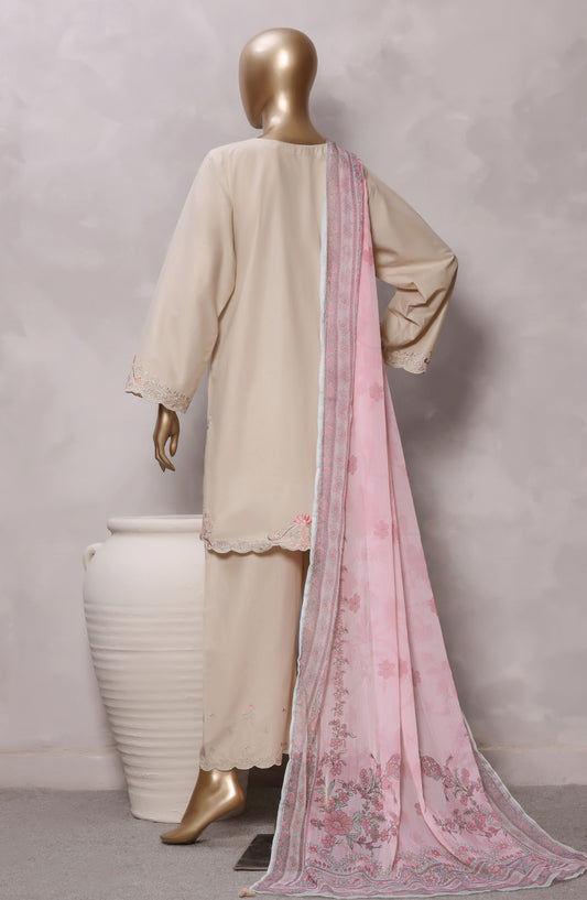 Sadabahar Eclair Embroidered Lawn Stitched 3 Piece Suit - D-06 - SBD26CTR - Beige - Summer Collection