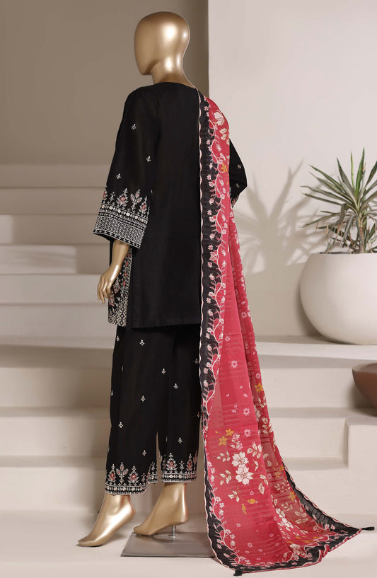 Sadabahar Eclair Embroidered Lawn Stitched 3 Piece Suit - D-05 - SBD26ECL - Black - Summer Collection