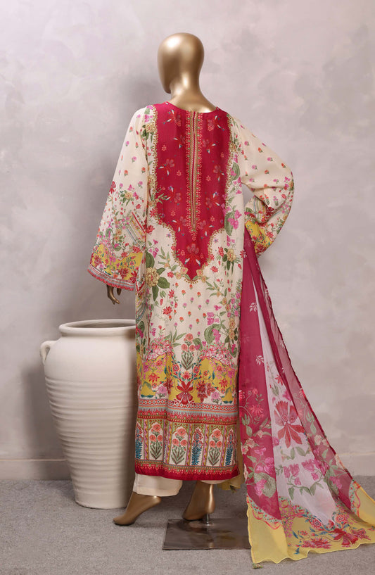Sadabahar Printed Chamti Cotton Stitched Kaftan 3 Piece Suit - D-01 - SBD26TRF - Multi - Summer Collection
