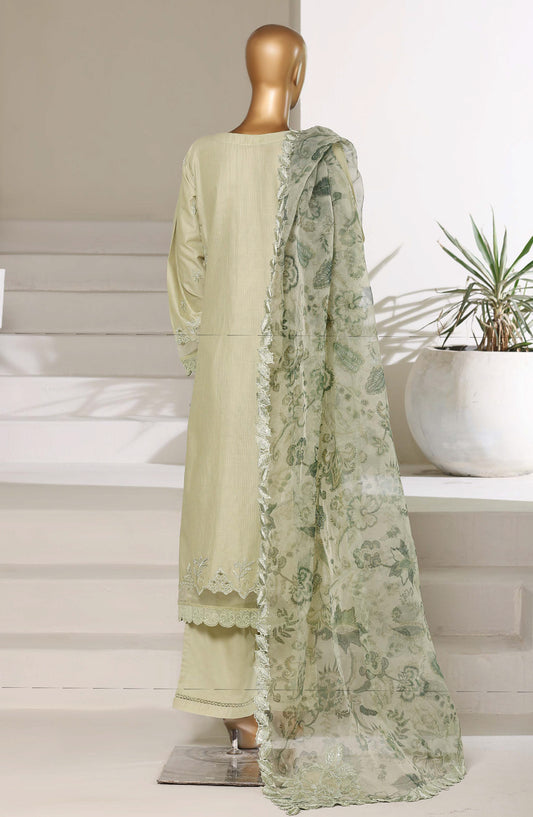 Sadabahar Luxury Embroidered Stitched 3 Piece Suit - D-07 - SBD26LXF - Green - Festive Collection