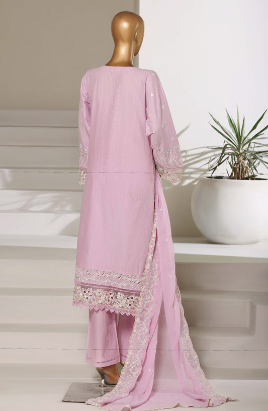 Sadabahar Luxury Embroidered Stitched 3 Piece Suit - D-04 - SBD26LXF - Pink - Festive Collection