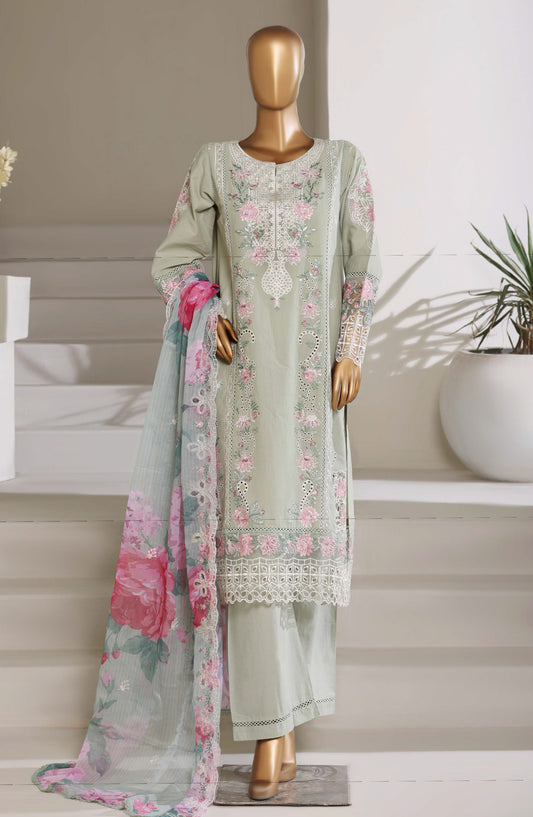 Sadabahar Luxury Embroidered Stitched 3 Piece Suit - D-02 - SBD26LXF - Green - Festive Collection
