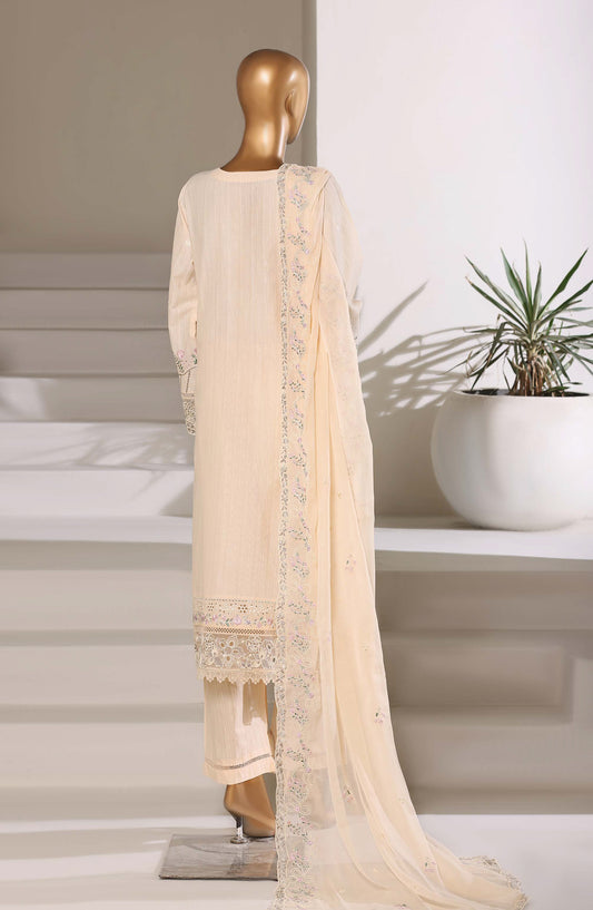 Sadabahar Luxury Embroidered Stitched 3 Piece Suit - D-01 - SBD26LXF - Fawn - Festive Collection