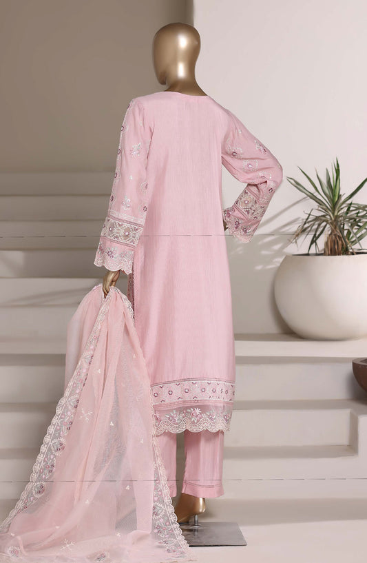 Sadabahar Luxury Embroidered Formal Stitched 3 Piece Suit - D-02 - SBD26XFS - Pink - Festive Collection