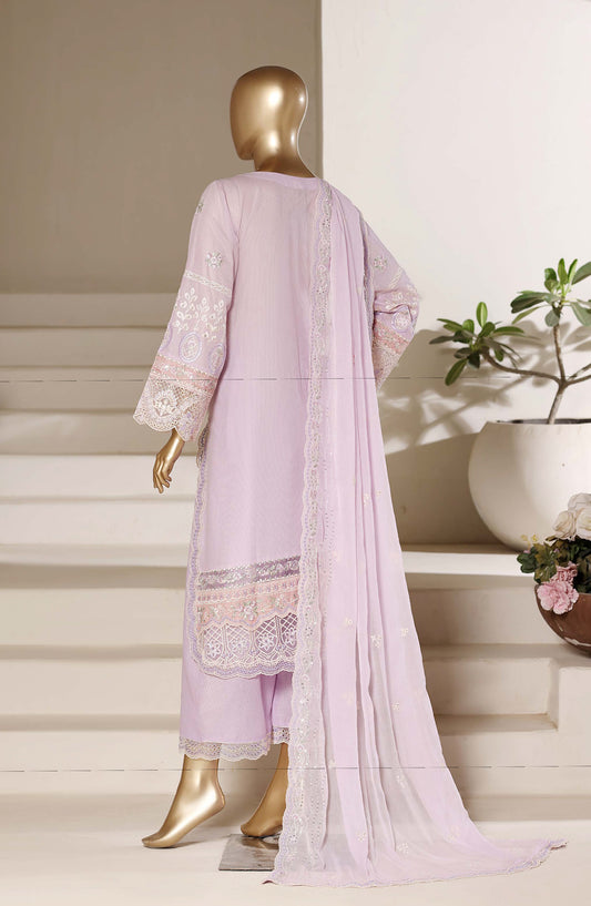 Sadabahar Luxury Embroidered Stitched 3 Piece Suit - LFD-04 - SBD26SXV - Purple - Festive Collection