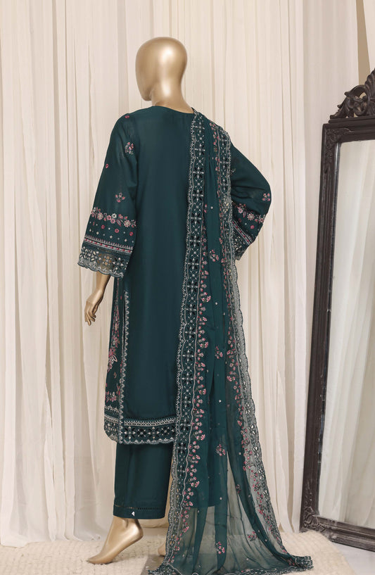 Sadabahar Luxury Embroidered Cotton Stitched 3 Piece Suit - D-11 - SBD26EGT - Green - Festive Collection