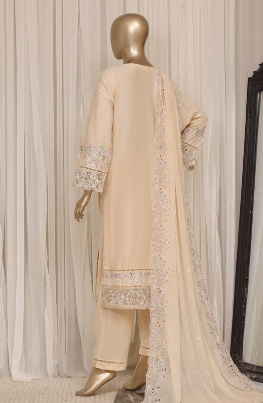 Sadabahar Luxury Embroidered Cotton Stitched 3 Piece Suit - D-09 - SBD26EGT - Lemon - Festive Collection