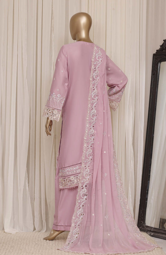 Sadabahar Luxury Embroidered Cotton Stitched 3 Piece Suit - D-08 - SBD26EGT - Pink - Festive Collection