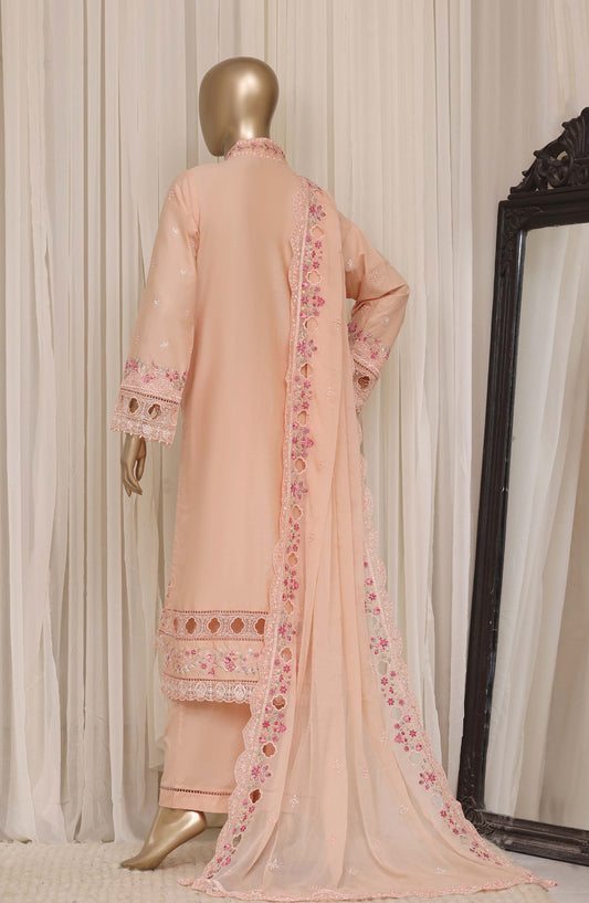 Sadabahar Luxury Embroidered Cotton Stitched 3 Piece Suit - D-06 - SBD26EGT - Pink - Festive Collection