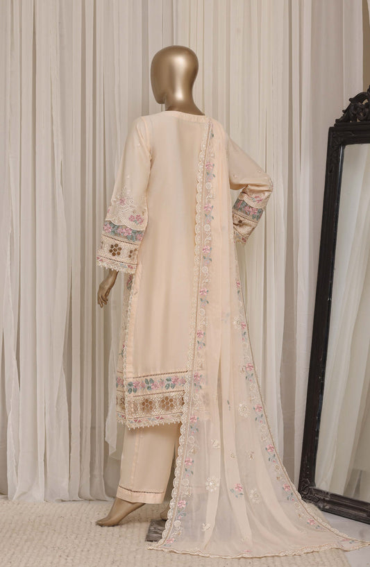 Sadabahar Luxury Embroidered Cotton Stitched 3 Piece Suit - D-01 - SBD26EGT - Fawn - Festive Collection