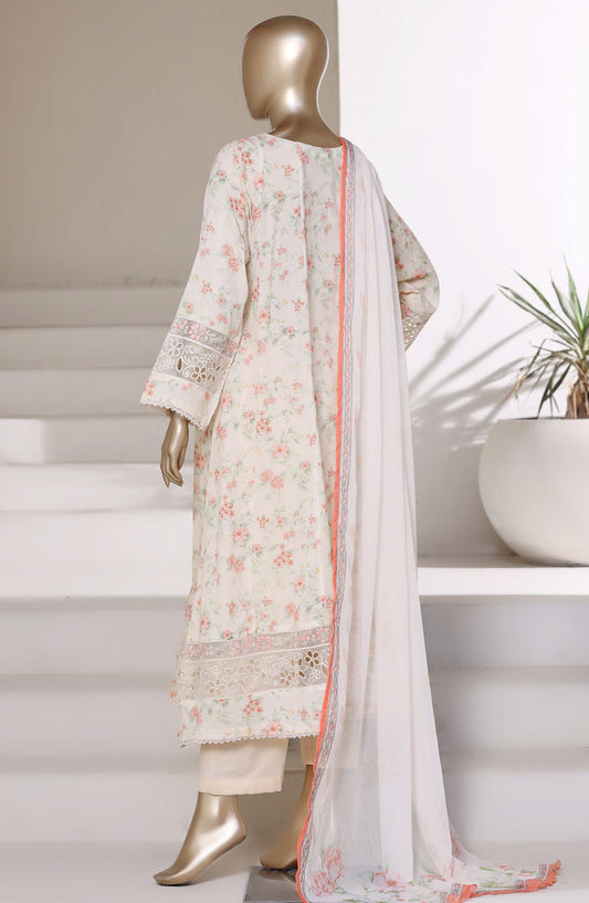 Sadabahar Luxury Embroidered Lawn Stitched 3 Piece Suit - D-02 - SBD26PPL - Pink - Summer Collection