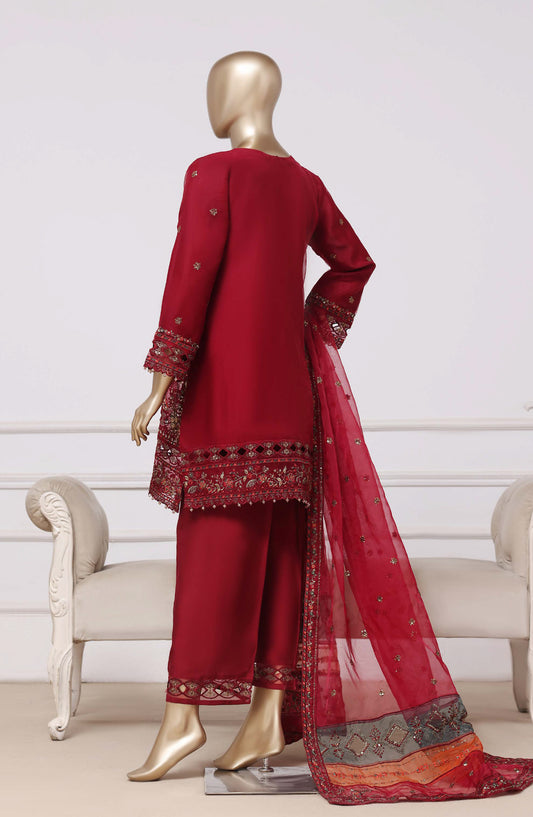 Sadabahar Ready To Wear Mahpara Embroidered Organza 3 Piece Suite - MF - B37 - SDB26MF - Festive Collection