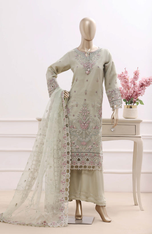 Sadabahar Ready To Wear Mahpara Embroidered Organza 3 Piece Suite - MF - N17 - SDB26MF - Festive Collection