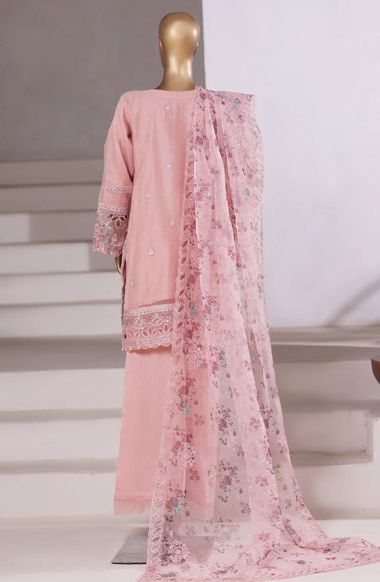 Mahpara by Sadabahar Embroidered Formal Stitched 3 Piece Suit - Design-02 - SBD26MPA - Pink - Luxury Collection