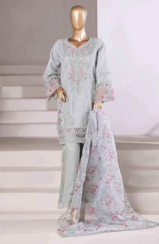 Mahpara by Sadabahar Embroidered Formal Stitched 3 Piece Suit - Design-01 - SBD26MPA - Blue - Luxury Collection
