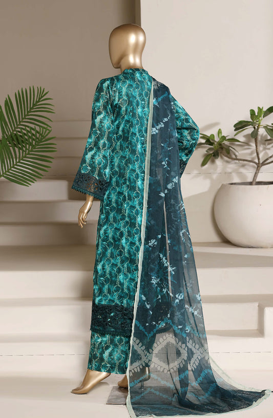 Sadabahar Embroidered Lawn Stitched 3 Piece Suit - D-03 - SBD26PLM - Green - Summer Collection