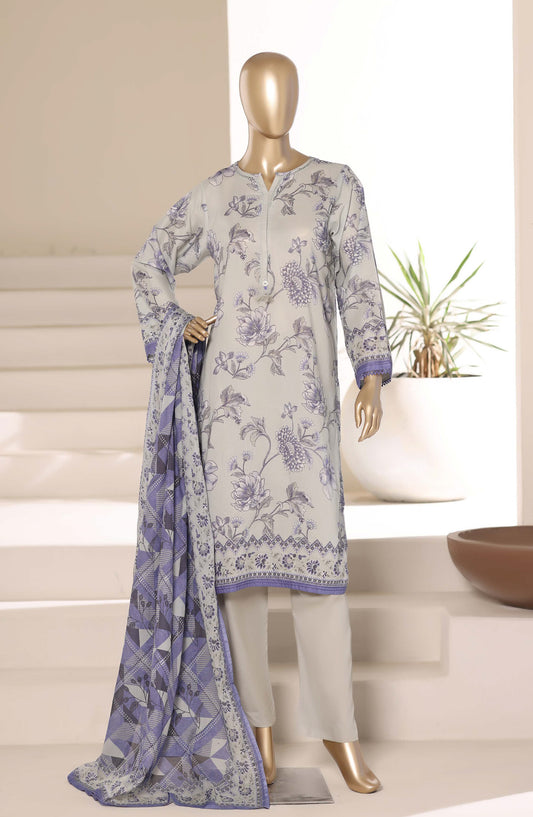 Sadabahar Printed Lawn Stitched 3 Piece Suit - D-16 - SBD26PNT - Blue - Summer Collection
