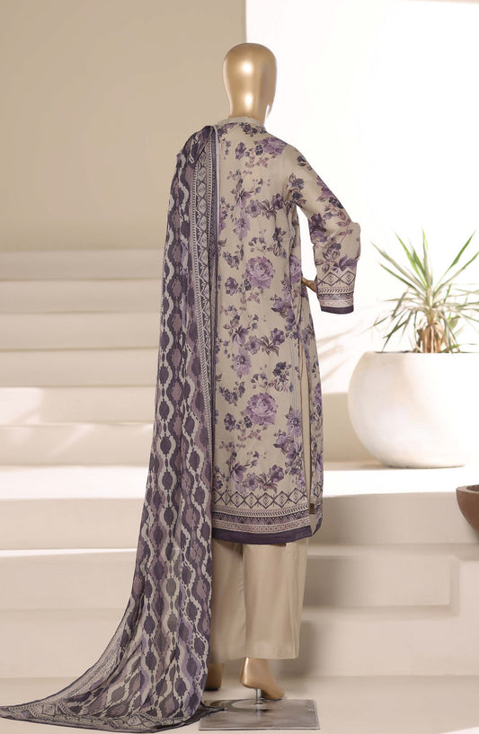Sadabahar Printed Lawn Stitched 3 Piece Suit - D-11 - SBD26PNT - Beige - Summer Collection