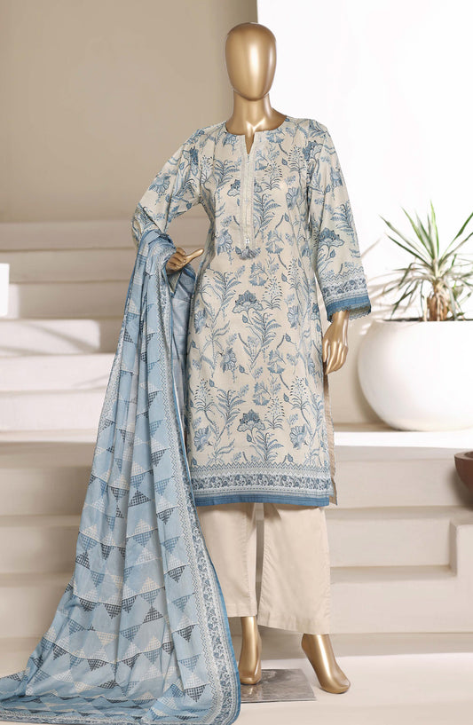 Sadabahar Printed Lawn Stitched 3 Piece Suit - D-06 - SBD26PNT - Blue - Summer Collection