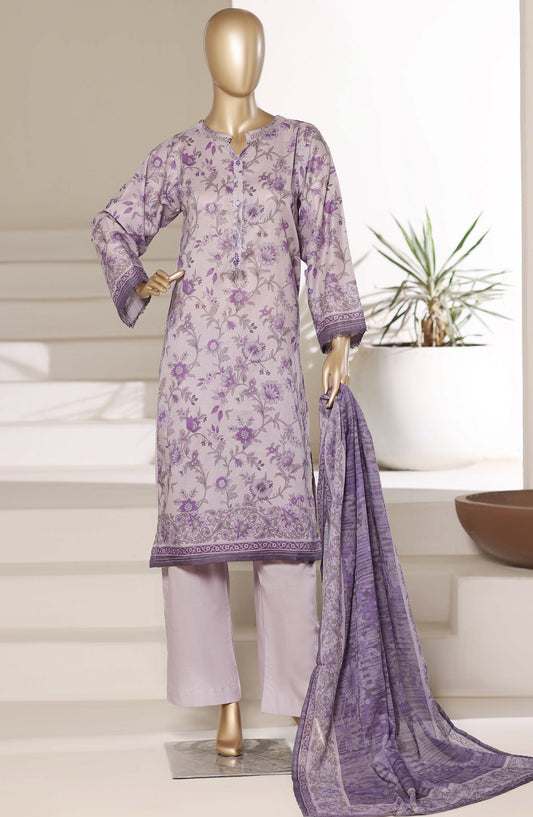 Sadabahar Printed Lawn Stitched 3 Piece Suit - D-03 - SBD26PNT - Blue - Summer Collection