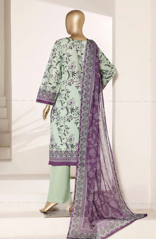 Sadabahar Printed Lawn Stitched 3 Piece Suit - D-03 - SBD26NLP - Green - Summer Collection