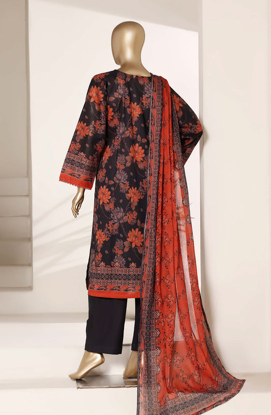 Sadabahar Printed Lawn Stitched 3 Piece Suit - D-02 - SBD26NLP - Black - Summer Collection