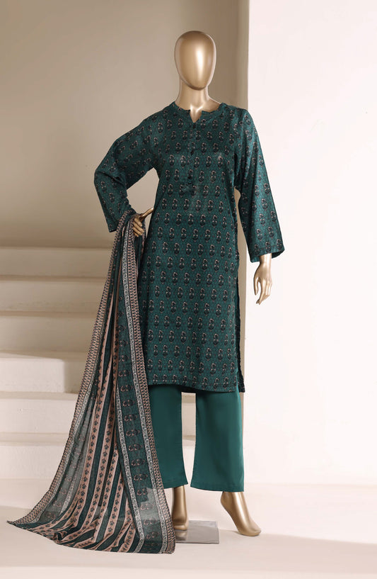 Sadabahar Printed Lawn Stitched 3 Piece Suit - D-08 - SBD26LWN - Green - Summer Collection