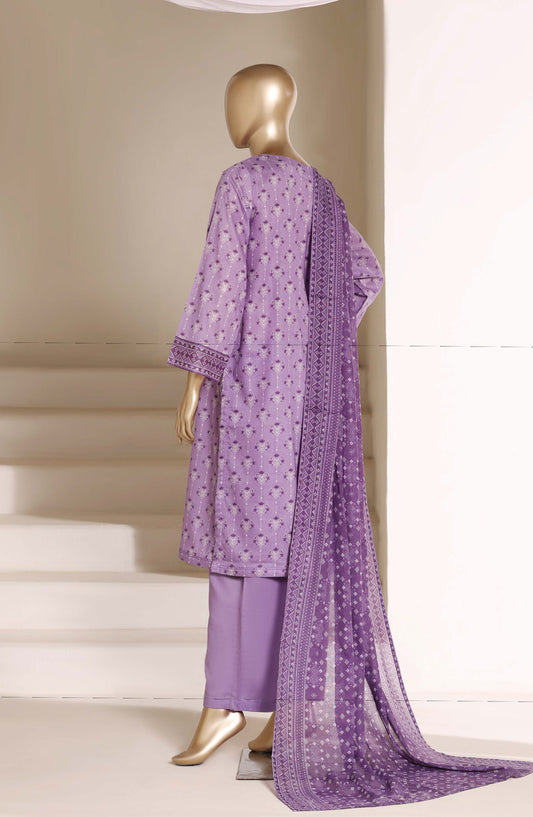 Sadabahar Printed Lawn Stitched 3 Piece Suit - D-06 - SBD26LWN - Purple - Summer Collection