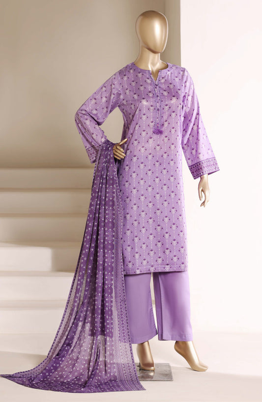 Sadabahar Printed Lawn Stitched 3 Piece Suit - D-06 - SBD26LWN - Purple - Summer Collection