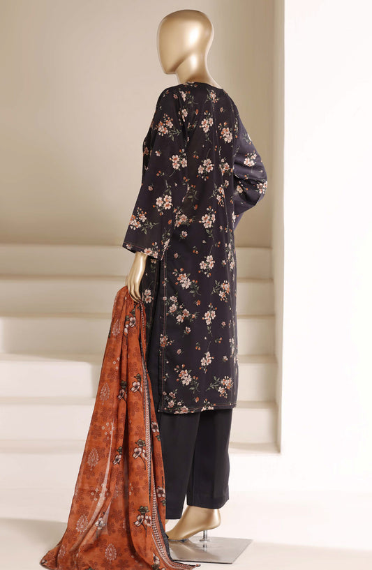 Sadabahar Printed Lawn Stitched 3 Piece Suit - D-05 - SBD26LWN - Black - Summer Collection