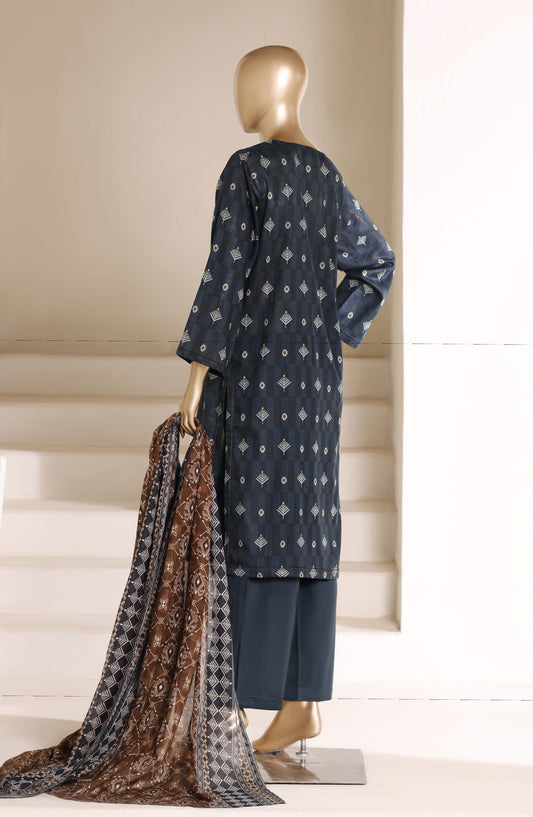 Sadabahar Printed Lawn Stitched 3 Piece Suit - D-03 - SBD26LWN - Black - Summer Collection