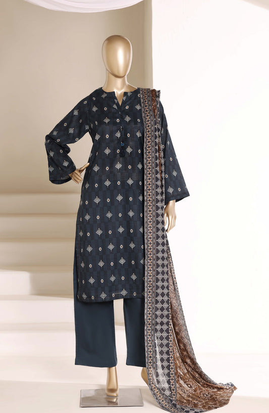 Sadabahar Printed Lawn Stitched 3 Piece Suit - D-03 - SBD26LWN - Black - Summer Collection