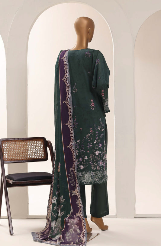 Sadabahar Printed Lawn Stitched 3 Piece Suit - D-14 - SBD26WET - Green - Summer Collection