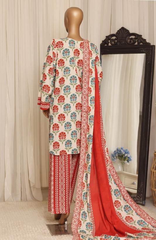 Sadabahar Printed Linen Stitched 3 Piece Suit - D-05 - SBD26LN - Multi - Winter Collection
