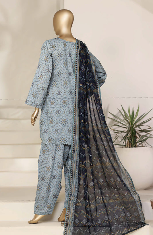Sadabahar Printed Casual Stitched 3 Piece Suit - D-05 - SBD26SHL - Blue - Summer Collection