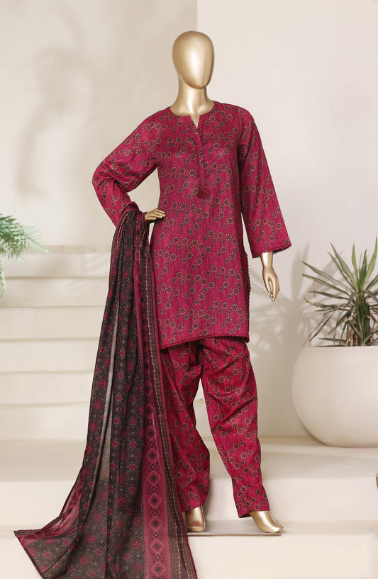 Sadabahar Printed Casual Stitched 3 Piece Suit - D-02 - SBD26SHL - Pink - Summer Collection