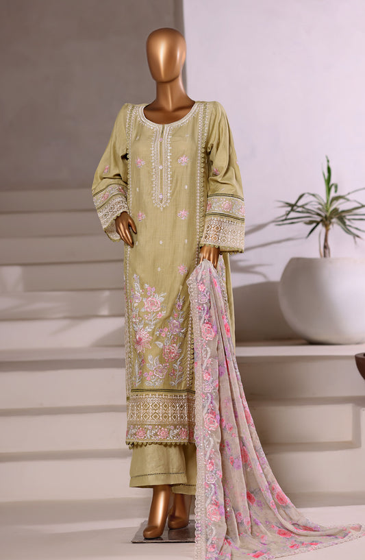 Sadabahar Festive Embroidered Viscose Stitched 3 Piece Suit - Design-02 - SBD25OSE - Green - Winter Collection