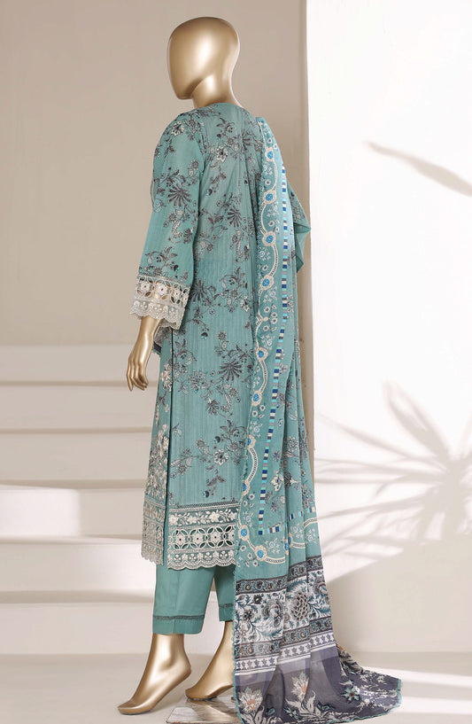 Sadabahar Embroidered Signature Stitched 3 Piece Suit - D-05 - SBD26FGV - Ferozi - Festive Collection
