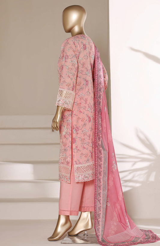Sadabahar Embroidered Signature Stitched 3 Piece Suit - D-03 - SBD26FGV - Pink - Festive Collection