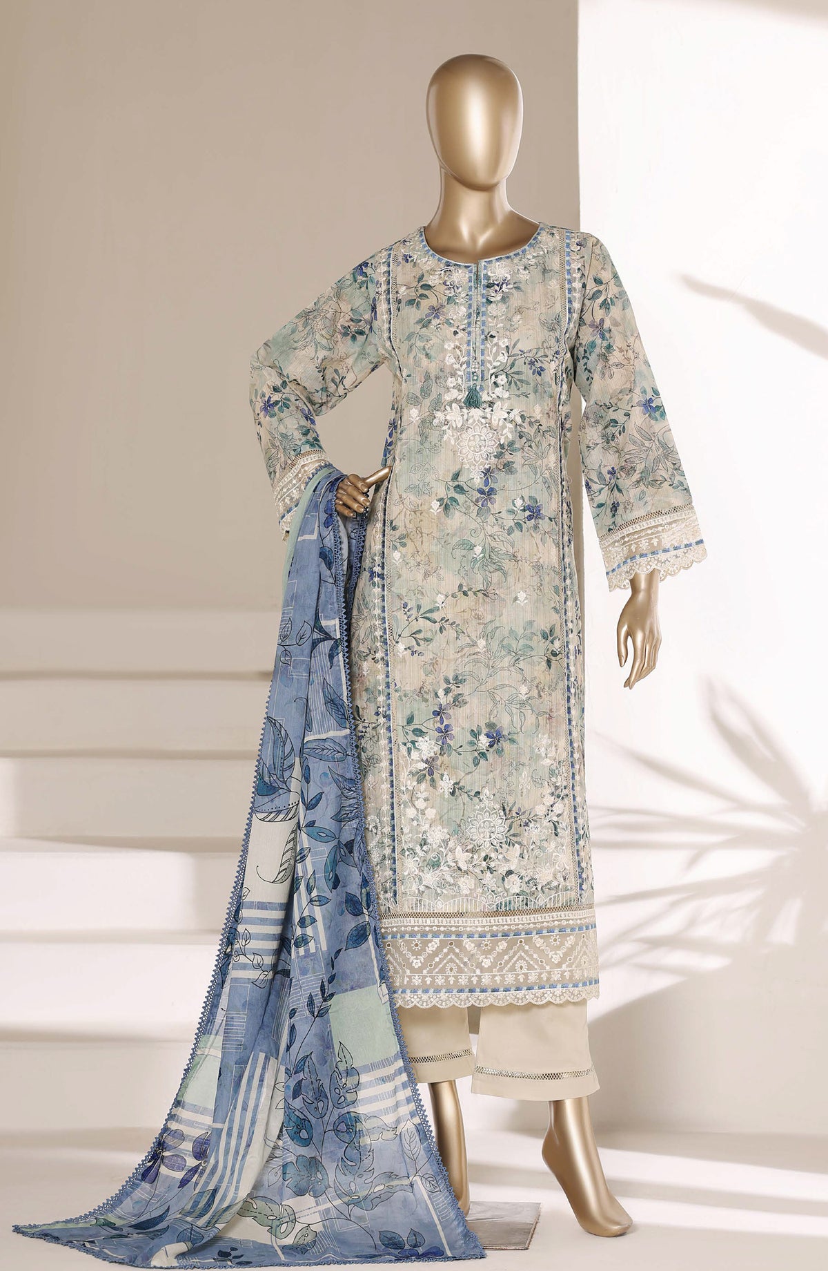 Sadabahar Embroidered Signature Stitched 3 Piece Suit - D-02 - SBD26FGV - Multi - Festive Collection