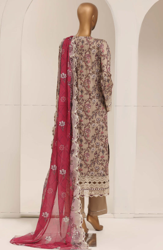 Sadabahar Signature Embroidered Stitched 3 Piece Suit - D-08 - SBD26XIT - Pink - Festive Collection
