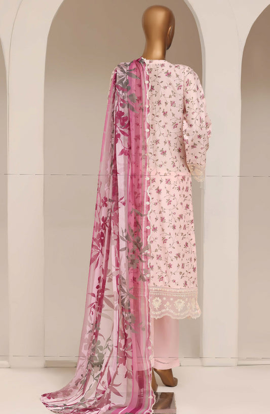 Sadabahar Signature Embroidered Stitched 3 Piece Suit - D-04 - SBD26XIT - Pink - Festive Collection