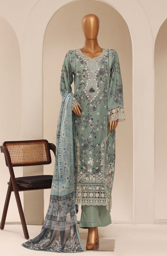 Sadabahar Signature Embroidered Stitched 3 Piece Suit - D-04 - SBD26SVEN - Green - Festive Collection