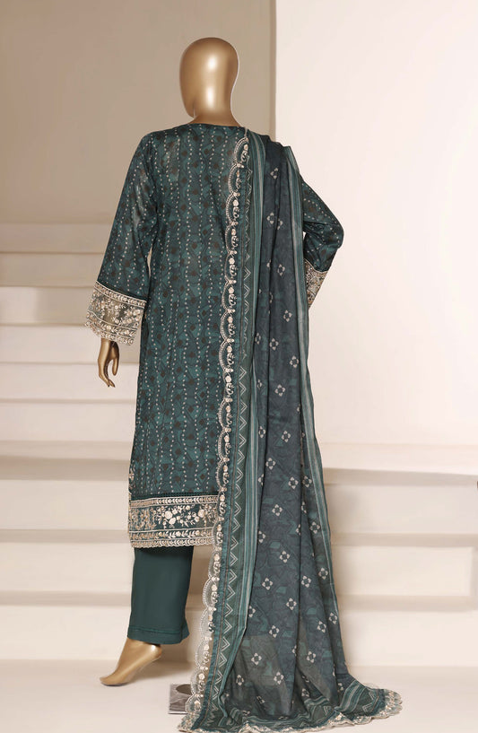 Sadabahar Signature Embroidered Stitched 3 Piece Suit - D-08 - SBD26NTR - Green - Festive Collection