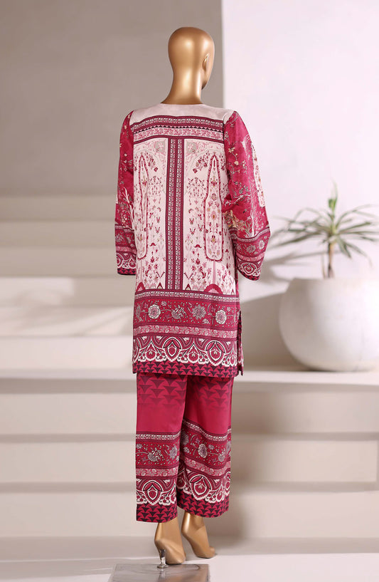 Sadabahar Printed Viscose Stitched 2 Piece Set - Design-06 - SBD25TVC - Red - Casual Collection