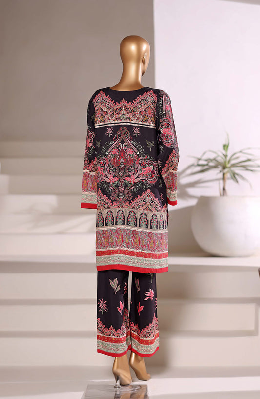 Sadabahar Printed Viscose Stitched 2 Piece Set - Design-03 - SBD25TVC - Black - Casual Collection