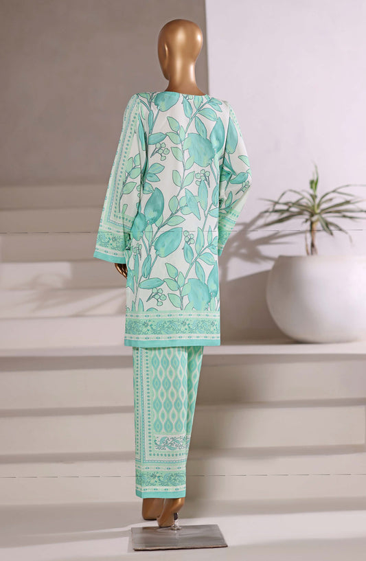 Sadabahar Printed Viscose Stitched 2 Piece Set - Design-01 - SBD25TVC - Ferozi - Casual Collection