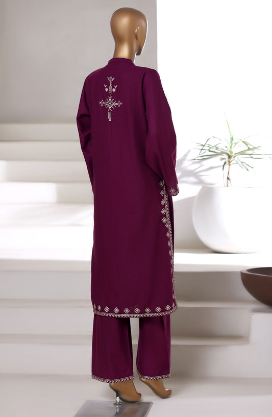 Sadabahar Vybe Premium Embroidered Winter Fabric Stitched 2 Piece Co ords - D-05 - SBD25WNF - Purple - Luxury Collection
