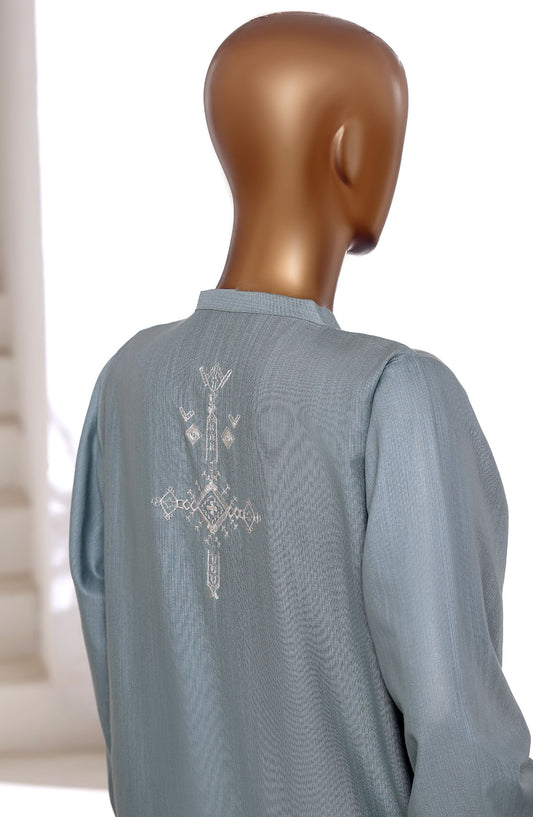 Sadabahar Vybe Premium Embroidered Winter Fabric Stitched 2 Piece Co ords - D-04 - SBD25WNF - Blue - Luxury Collection