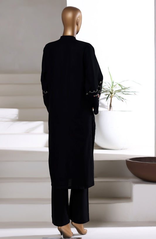 Sadabahar Vybe Premium Embroidered Winter Fabric Stitched 2 Piece Co ords - D-03 - SBD25WNF - Black - Luxury Collection